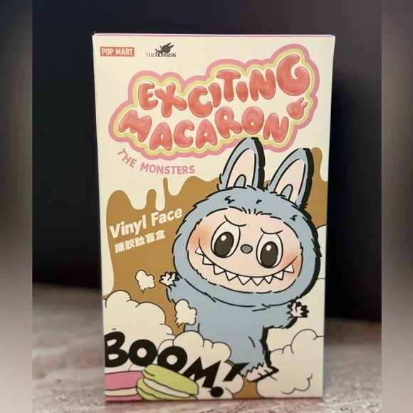 NEW Popmart 100% AUTHENTIC Excited Macaron Labubu GREEN GRAPE - Picture 3 of 7